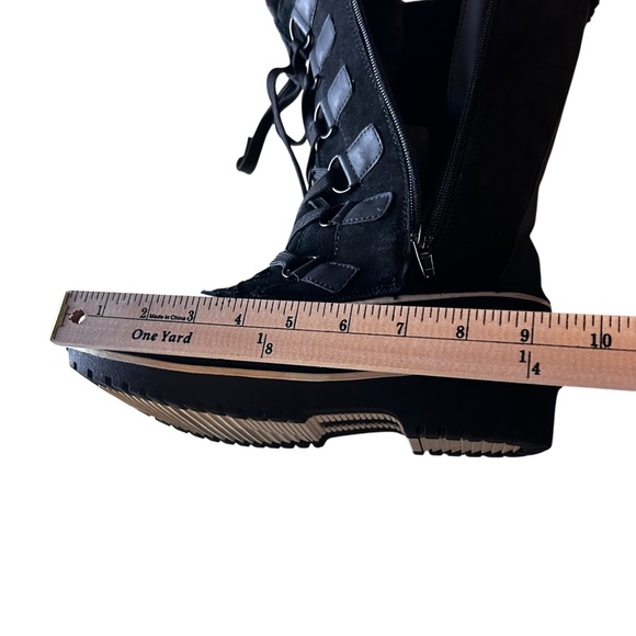 Comfortview Women's Wide Width The Eileen Waterproof Boot pre-loved Sz 7.5 black - Picture 11 of 12